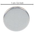 Magnet-Scheiben Rund 1 cm Silber Metall 20 Stück Set für Floristik und Dekoration | Floristik21.de