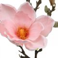 Floristik21 Magnolie Rosa Kunstblume Deko Künstlicher Blütenzweig H40cm