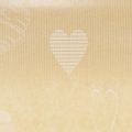 Manschettenpapier 25cm 100m Natur Herzen – Nassfestes Floristenpapier | Floristik21.de