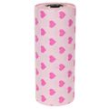 Manschettenpapier Rosa mit Herzmotiv 25 cm x 100 m für Dekoration und Floristik | Floristik21.de