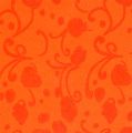 Floristik21 Manschettenpapier Orange mit Muster 25cm 100m