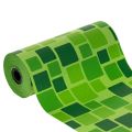 Floristik21 Manschettenpapier für Blumensträuße, Papierrolle 25 cm x 100 m mit Mosaikmotiv