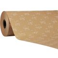 Floristik21 Manschettenpapier Seidenpapier Natur Blüten 25cm 100m