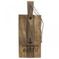 Floristik21 Maritime Deko Tablett, Holztablett Anker Deko Holz 37,5cm