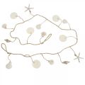 Floristik21 Maritime Deko Girlande Wandschmuck Muschelgirlande 130cm