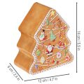 Metalldosen Set Lebkuchenoptik Tannenbaum und Haus 14 cm und 13 cm | Floristik21.de