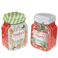 Floristik21 Set Metalldosen Keksdose Weihnachtsmotive 15 cm Bunt 2 Stück