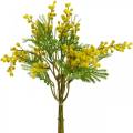 Floristik21 Mimose Gelb künstlich Kunstpflanze Bund 39cm