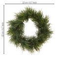Üppiger Künstlicher Adventskranz Piniennadeln 22cm Dekoration Weihnachten | Floristik21.de