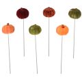 Floristik21 Mini Kürbis Deko am Stiel für kreative Herbstdeko und DIY-Projekte – 18 Stk.