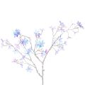 Floristik21 Künstlicher Blütenzweig mit irisierenden Blüten 80cm Kunststoff Innenbereich