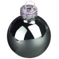 Mini Weihnachtskugeln Glas Grün Perlmuttgrau Ø3cm 22 St Weihnachtsschmuck | Floristik21.de