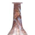 Floristik21 Mini Vase Glas Glasvase Blumenvase Lila Ø7,5cm H15cm