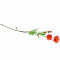 Floristik21 Mohnblume künstlich Rosa, Gelb Klatschmohn Seidenblume 67cm