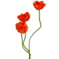 Floristik21 Mohnblumen künstlich Orange 58cm - 74cm 3St