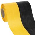 Floristik21 Moiré Kranzband 150mm Gelb-Schwarz - Trauerband, Schärpe, Deko, Vereinsband - 25m Rolle