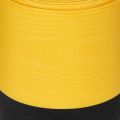 Moiré Kranzband 150mm Gelb-Schwarz - Trauerband, Schärpe, Deko, Vereinsband - 25m Rolle | Floristik21.de