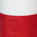 Moiré-Kranzband, Trauerband Weiß-Rot, Dekoband 150mm, Gedenkband Trauerflor, Acetat Taft 25m | Floristik21.de