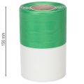 Moiré Kranzband grün-weiß 150mm, Dekorationsband, Schleifenband, Taft-Qualität 25m | Floristik21.de