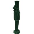 Floristik21 Nussknacker Figur beflockt Dunkelgrün 77 cm Innenbereich