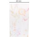 Organzaband Chiffonband Blumen Orange Rosa 40mm 15m | Floristik21.de