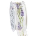 Floristik21 Organzaband Chiffonband Dekoband Lavendel 40mm 20m