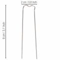 Patenthaften 17/80 Pflanzennadeln, 8 × 2 cm, silberfarben, 2,5 kg | Floristik21.de