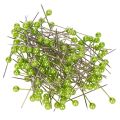 Floristik21 Perlkopfnadeln Metall Kunststoffkopf Grün Ø4mm 40mm 150 Stück Floristik