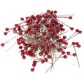 Floristik21 Perlkopfnadeln Rot Metall Ø4mm 40mm 150 Stück für Floristik und Dekoration