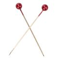 Perlkopfnadeln Rot Metall Ø4mm 40mm 150 Stück für Floristik und Dekoration | Floristik21.de