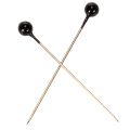 Perlkopfnadeln Schwarz Metall Kunststoff Ø4mm 40mm 150 Stück | Floristik21.de