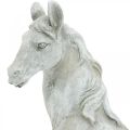 Floristik21 Pferdekopf Büste Deko-Figur Pferd Keramik Weiß, Grau H31cm