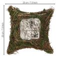 Pflanzkissen Reben Moos Schale Naturdeko 20x20x6,5 cm | Floristik21.de