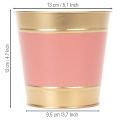 Pflanzkübel Blumentopf Metall Übertopf Ø13cm H12cm 4St | Floristik21.de