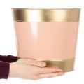 Pflanzkübel Blumentopf Metall Übertopf Ø26cm H22cm 4St | Floristik21.de