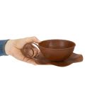 Pflanztasse mit Untertasse Pflanztopf Rost Ø19,5cm H8cm | Floristik21.de