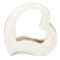 Floristik21 Dekoherz zum Bepflanzen, offene Herzform, 19 cm, weiß