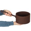 Pflanztopf Metall Übertopf Rost Pfanne Deko Ø20cm H11cm | Floristik21.de