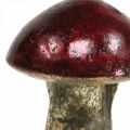 Floristik21 Deko Pilze Glas Rot Herbstdeko Tischdeko Ø6,5cm H10cm 3St