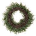 Künstlicher Nadelzweig-Kranz mit Zapfen, 40 cm, Grün, Innenbereich | Floristik21.de