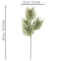 Künstlicher Kiefernzweig Bund 39cm Grün Kunststoff Innenbereich 6 Stück | Floristik21.de