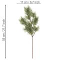 Kiefernzweig künstlich Dekozweig 55cm grün 3er-Set | Floristik21.de