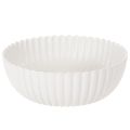 Floristik21 Dekoschale Kunststoff geriffelt Grau 25cm