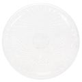 Floristik21 Deko Teller transparent rund Schale mit Fuß Ø32cm Kunststoff