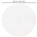 Deko Teller transparent rund Schale mit Fuß Ø32cm Kunststoff | Floristik21.de