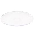 Deko Teller transparent rund Schale mit Fuß Ø32cm Kunststoff | Floristik21.de
