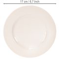 Teller rund Kunststoff 17 cm apricot 6 Stück Dekoration | Floristik21.de
