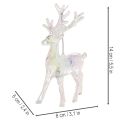 Rentier Anhänger Acryl 14cm irisierend 4er Set | Floristik21.de