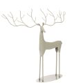 Floristik21 Deko-Hirsch-Skulptur Metall mintgrün 45x48cm Innenbereich