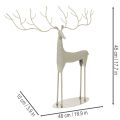 Deko-Hirsch-Skulptur Metall mintgrün 45x48cm Innenbereich | Floristik21.de